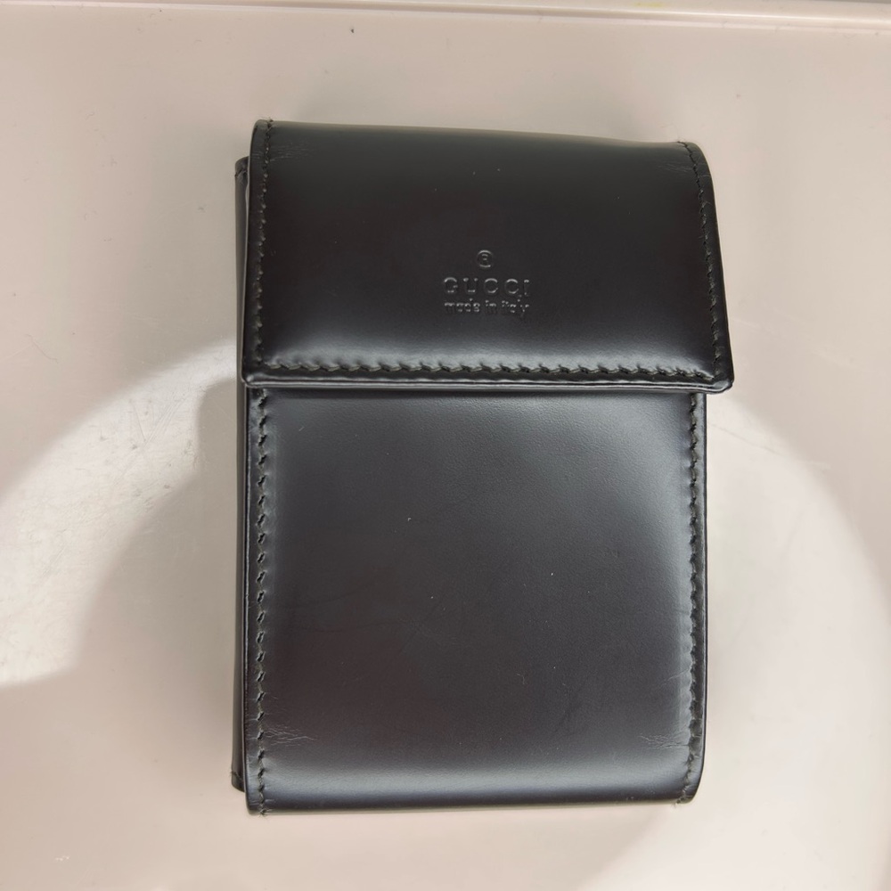 Gucci Dark Brown Leather Card Holder - Picture 4 of 6